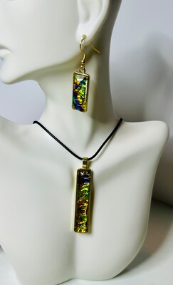 Olivine Mars set with pendant and earring choices - image3
